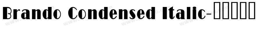 Brando Condensed Italic字体转换